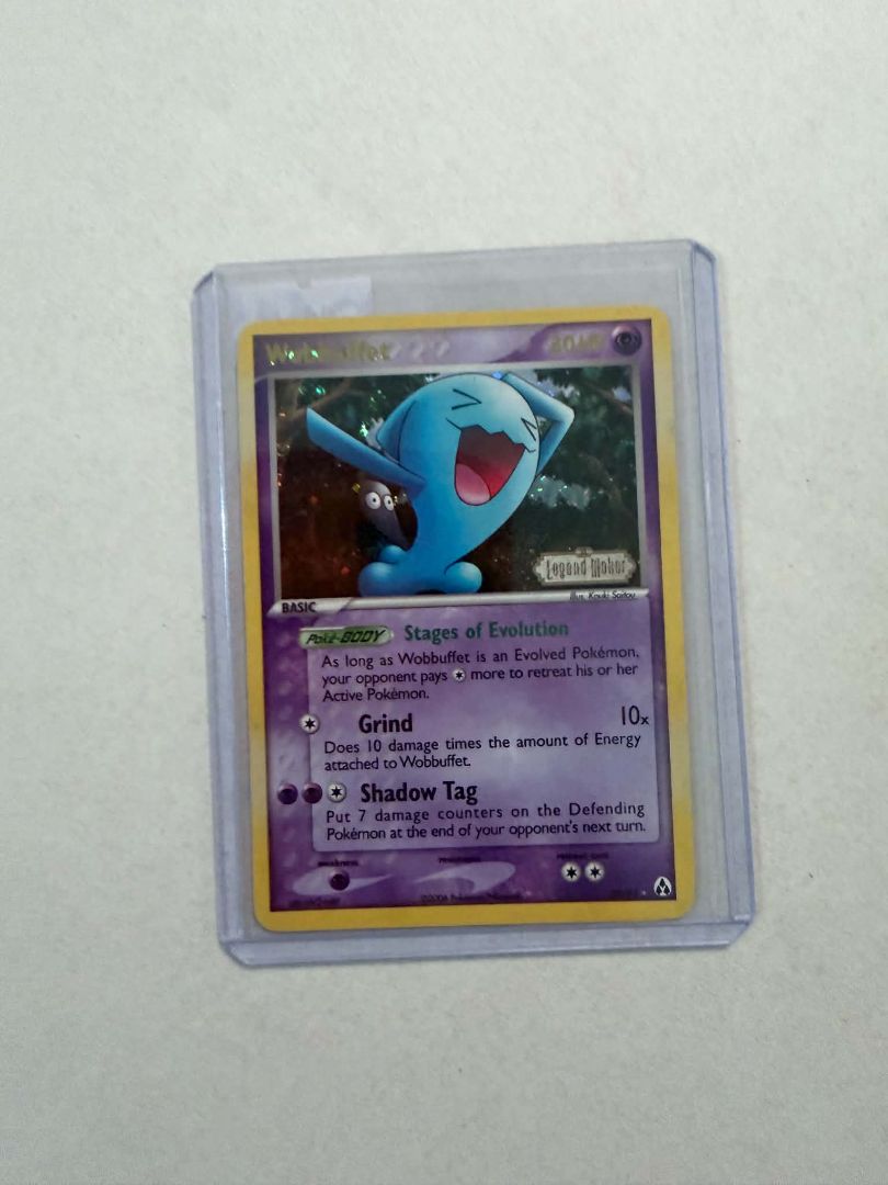 Vintage Wobbuffet Reverse Holo Stamp Rare Pokemon Card