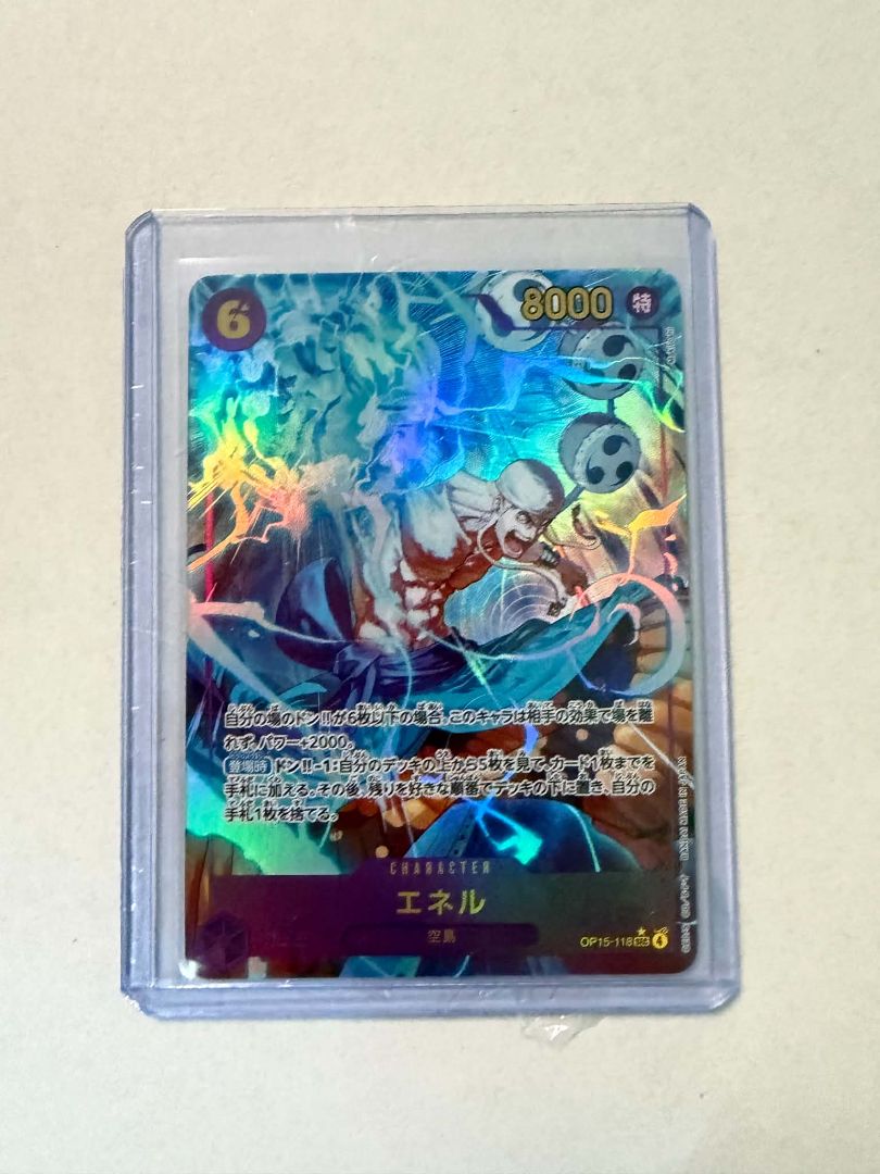 Enel Parallel Holo OP15-118 – One Piece Card Game – Japanese