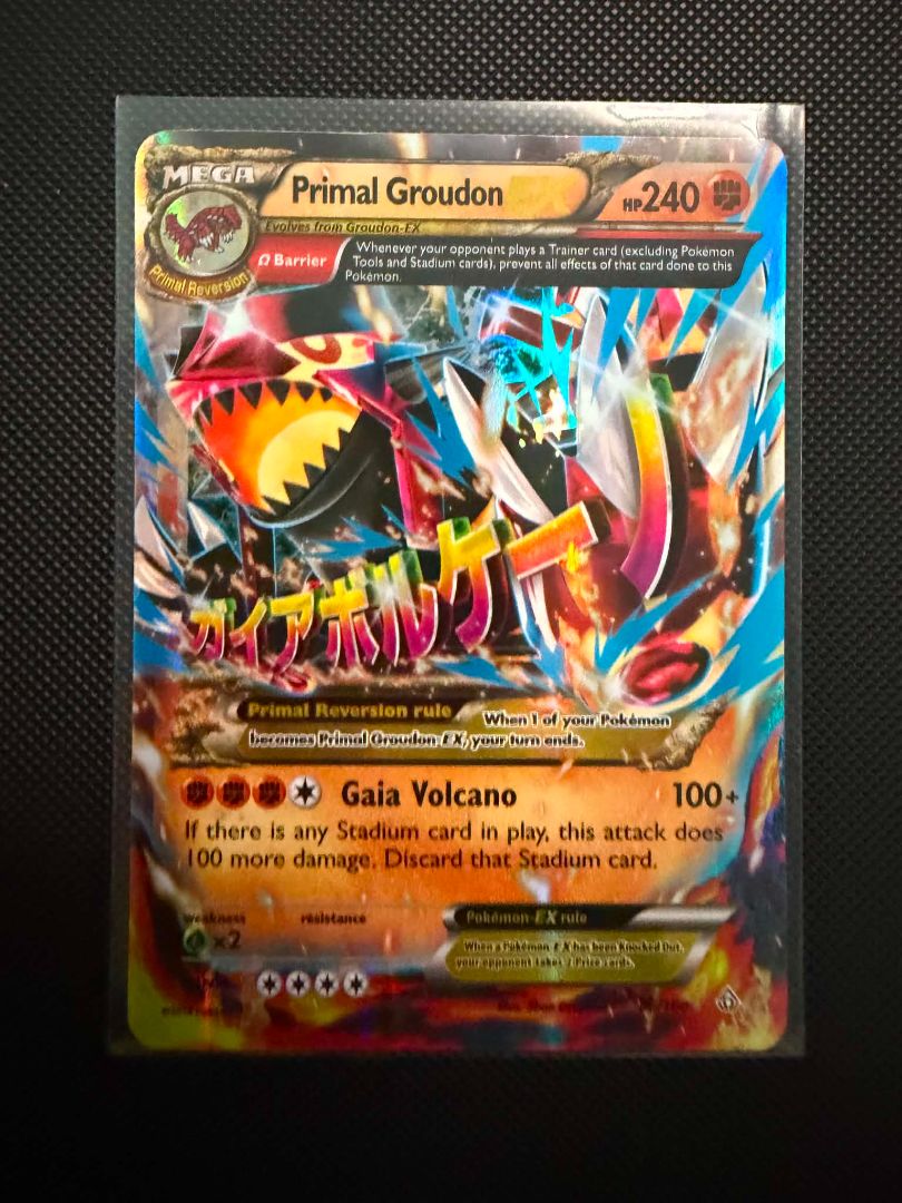 Mega Primal Groudon EX Pokémon Card