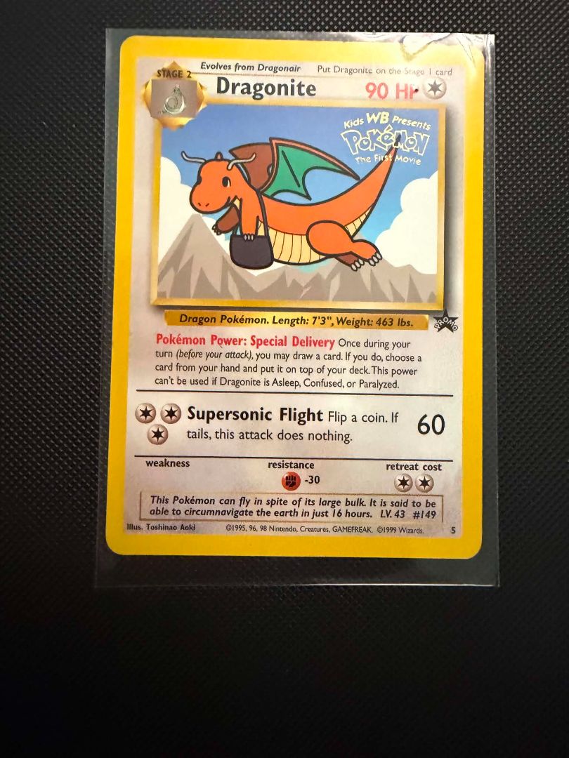 Dragonite Pokémon The First Movie Promo Card