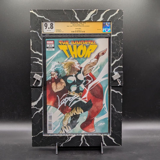 Immortal Thor #15 9.8 CGC SS Comic with Custom Frame- Pablo "Lobos" Villalobos Signed Cover