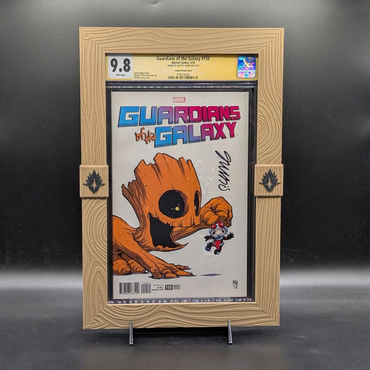 Guardians of the Galaxy #150 CGC SS 9.8 with Custom Frame- Variant Cover- Signed by Scottie Young