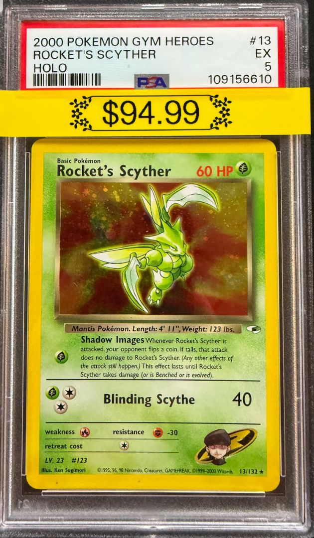 PSA 5 2000 Gym Heroes Rocket's Scyther