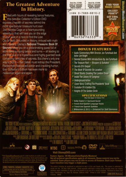 National Treasure: Book of Secrets (2007) 2 Disc Collector's Edition - DVD