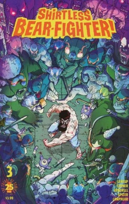 Shirtless Bear-Fighter! #3B Variant Sheldon Vella Cover