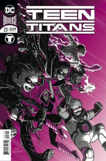 Teen Titans, Vol. 6 #23A Regular Nick Derington Enhanced Foil Cover