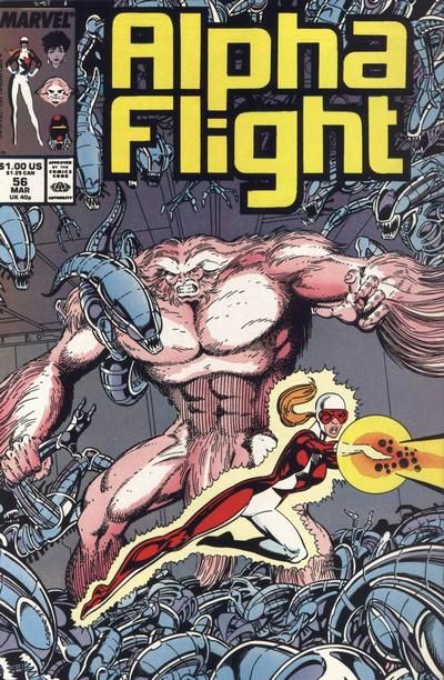 Alpha Flight, Vol. 1 #56 Jim Lee Regular Cover