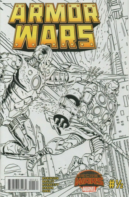 Armor Wars #1I B&W