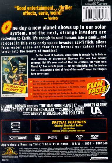 The Man from Planet X (1951) - DVD