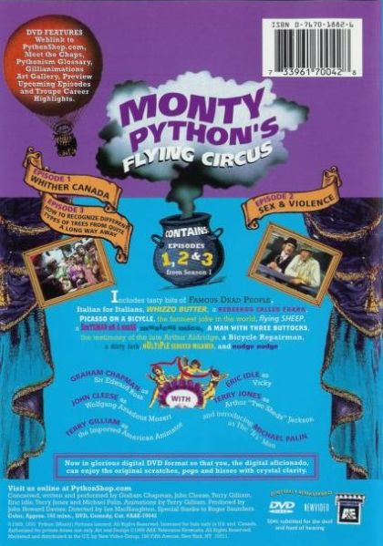 Monty Python's Flying Circus: DVD 1: Episodes 1-3 - DVD