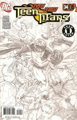 Teen Titans, Vol. 3 #34C Tony Daniel Sketch Cover