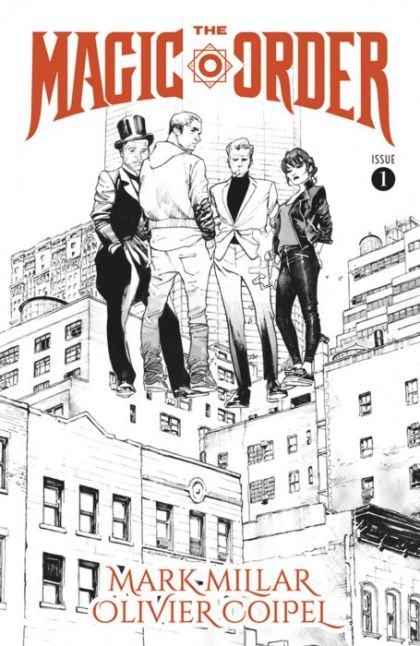 The Magic Order #1B Variant Olivier Coipel Black & White Cover