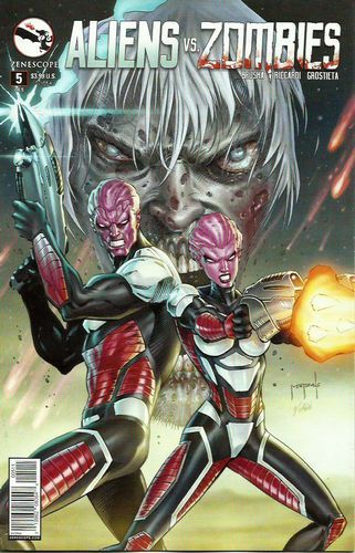 Aliens vs. Zombies #5A Jason Metcalf Regular