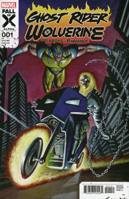 Ghost Rider / Wolverine: Weapons of Vengeance - Alpha #1E Mark Texeira Variant