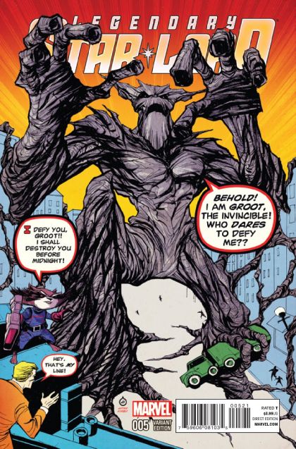 Legendary Star-Lord #5B Juan Doe Rocket and Groot Variant Cover