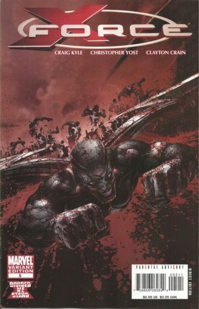 X-Force, Vol. 3 #5B Clayton Crain Bloody Variant