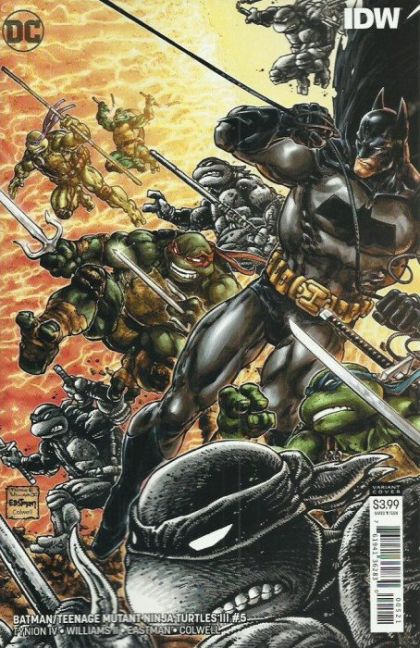 Batman / Teenage Mutant Ninja Turtles III #5B Variant Freddie E Williams II & Kevin Eastman Cover