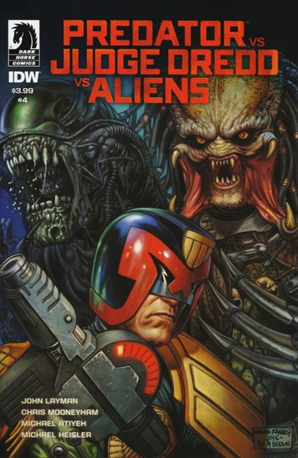 Predator vs Judge Dredd vs Aliens #4A Glenn Fabry Regular Cover