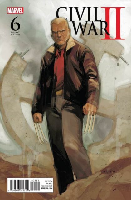 Civil War II #6E Incentive Phil Noto Old Man Logan Variant Cover