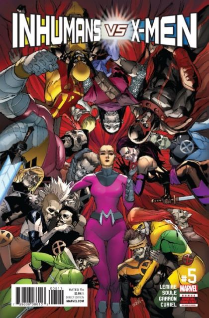 Inhumans vs. X-Men #5A Regular Leinil Francis Yu Cover