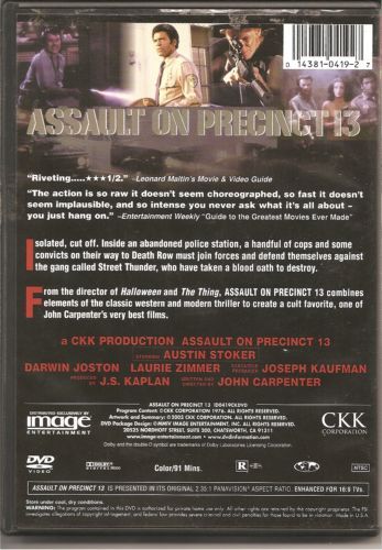 Assault on Precinct 13 (1976) - DVD