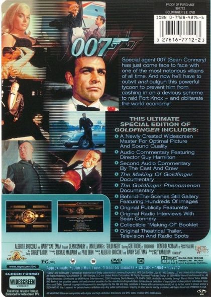 Goldfinger (1964) Special Edition - DVD