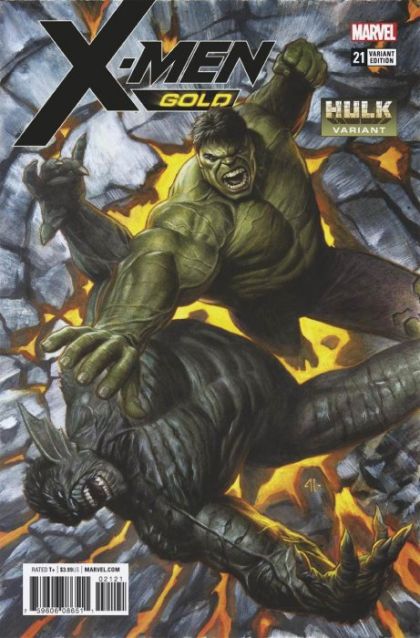 X-Men: Gold, Vol. 2 #21B Adi Granov Hulk Smash Variant