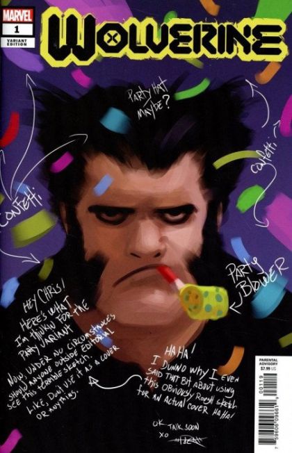 Wolverine, Vol. 7 #1M Rahzzah One Per Store Party Sketch Variant