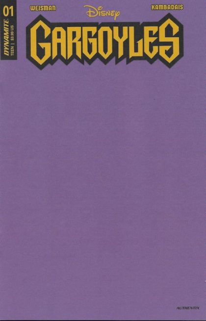 Gargoyles (Dynamite) #1G Purple Blank Variant