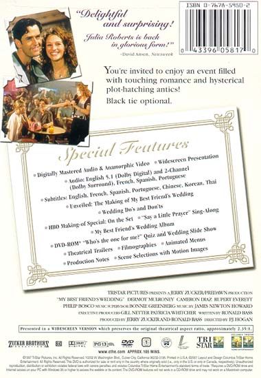 My Best Friend's Wedding (1997) Special Edition - DVD