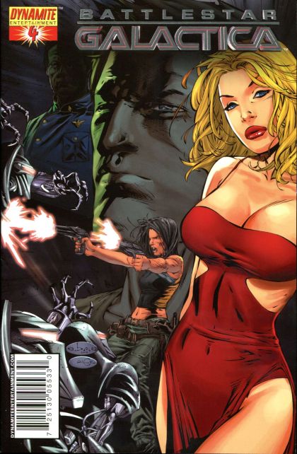 Battlestar Galactica, Vol. 1 (Dynamite Entertainment) #4H Dynamic Forces Cylon Foil Edition