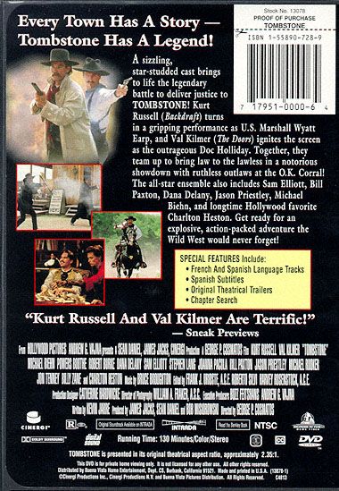 Tombstone (1993) - DVD