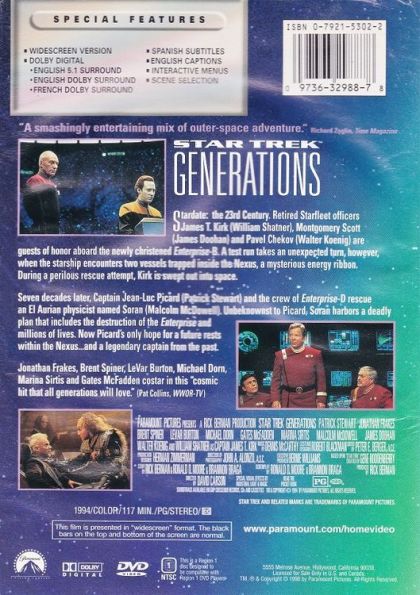 Star Trek: Generations (1994) - DVD
