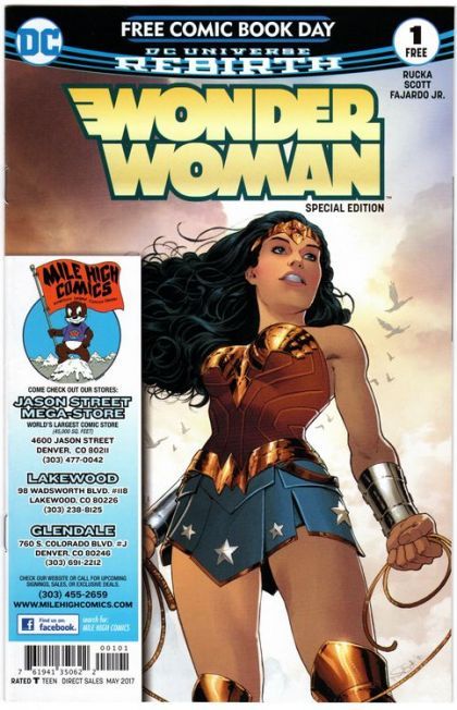 Free Comic Book Day 2017 (Wonder Woman) #1G FCBD 2017 Edition | Cvr C Mile High Comics Var Scott