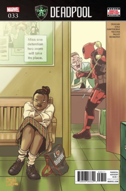 Deadpool, Vol. 5 #33A Regular David Lopez Cover