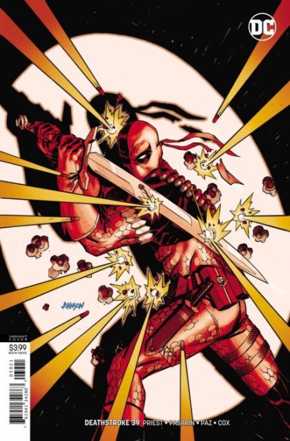 Deathstroke, Vol. 4 #39B Variant Dave Johnson Cover