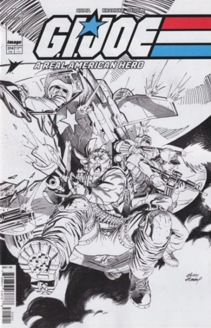 G.I. Joe: A Real American Hero 2023 (Image) #314B Andy Kubert B&W Variant