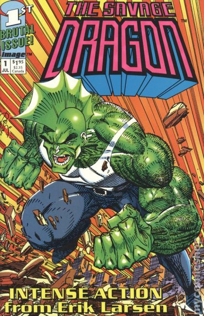 Savage Dragon, Vol. 1 #1C Blue Logo Edition