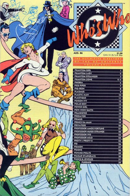 Who's Who: The Definitive Directory of the DC Universe #18A Direct Edition