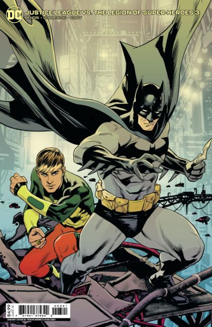 Justice League vs. The Legion of Super-Heroes #3B Travis Moore Card Stock Variant