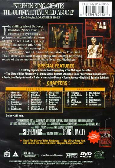Rose Red 2 Disc Deluxe Edition DVD - DVD