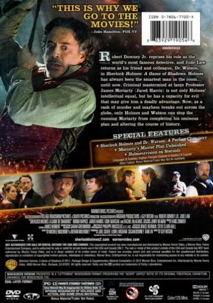 Sherlock Holmes: A Game of Shadows (2011) - DVD