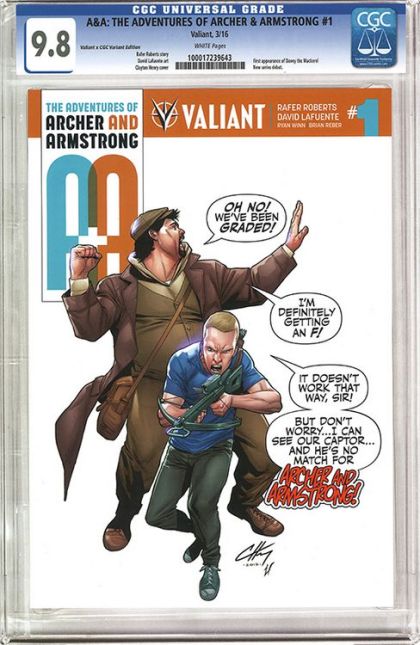 A&A: The Adventures of Archer & Armstrong #1D Cvr D CGC Replica Cover Var Henry