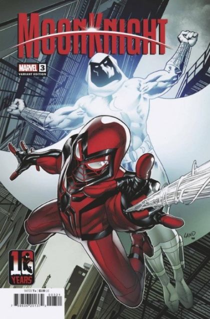 Moon Knight, Vol. 9 #3B Greg Land Miles Morales Spider-Man 10th Anniversary Variant