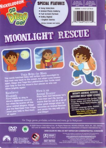 Go, Diego! Go!: Moonlight Rescue - DVD