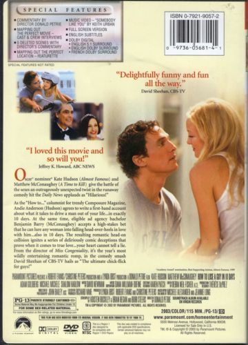 How to Lose a Guy in 10 Days (2003) Special Edition - DVD