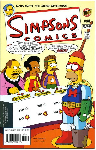 Simpsons Comics #68A Direct Edition
