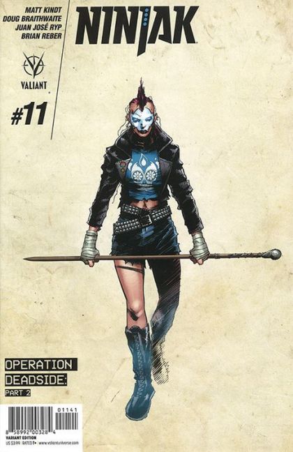 Ninjak, Vol. 3 #11D Cvr D 10 Copy Incentive Char Dsn Var Hairsine