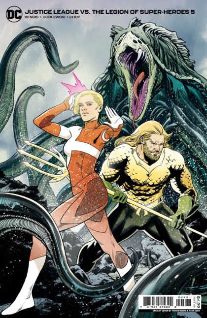 Justice League vs. The Legion of Super-Heroes #5B Travis Moore Card Stock Variant