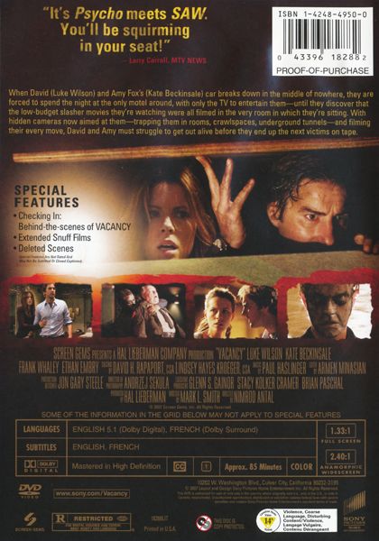Vacancy (2007) - DVD